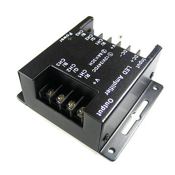 RGBAMPLIFIER-18A Призначений для посилення вихідної потужності контролерів. Струм до 18 А. (6А на кожен канал)