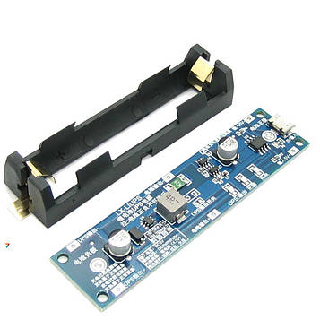 18650 Step Up 5V SMD Модуль підвищення напруги. 4 в 1. Перетворювач напруги від акумулятора 18650 у 5 В. Зарядний пристрій. Модуль