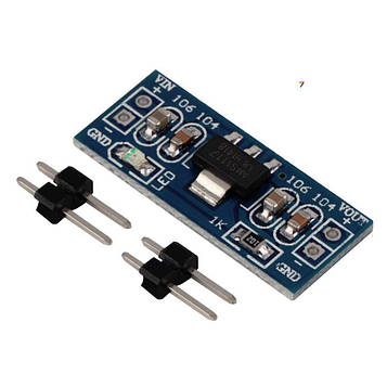 AMS1117-1.8V-MODUL Понижуючий перетворювач напруги: Вхід: 4,6 ... 12 В. Вихід 1,8 В. 800 мА.