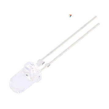 OS6YKA5111Y LED, 5мм, янтарний, 15°, Поверхня: опукла, 2÷2,8В, Крок: 2,54мм