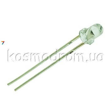 OSR5MS3131A LED, 3мм, червоний, миготливий, 4200...5000мкд, 30C, 3...4,5В, 20мА