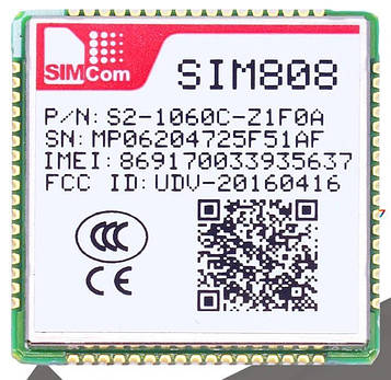 SIM808 GSM/GPRS + Bluetooth модуль із підтримкою DataCall (CSD) для M2M додатків