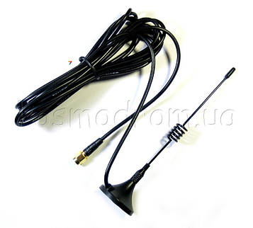 ANT 433 ESG-433-04 SMA-M 3M Антена - Монтаж: магніт: Застосування: індустріальне: Частоти: 433 МГц: K підсил: 2.5 dBi: Роз'єм: