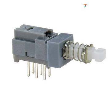 PS-909-6-L Push Switch,0.1A 30V DC,PCB Terminal 6P,Self Lock.