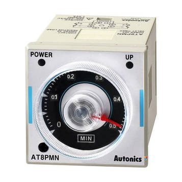AT8PMN Реле часу (Таймер) - Устmin: 0.5, од. вим .: хв, Устmax: 10, од. вим .: хв, Індикатор: аналоговий, Вих .: 2CO. затримка