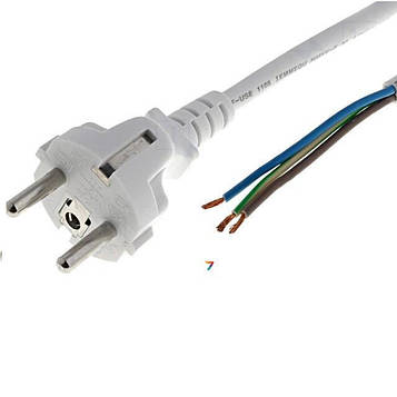 S2-3/10/1.8WH Кабель: вилка CEE 7/7 (E / F), дроти: 1,8м: білий: ПВХ: 3x1мм2: 16А