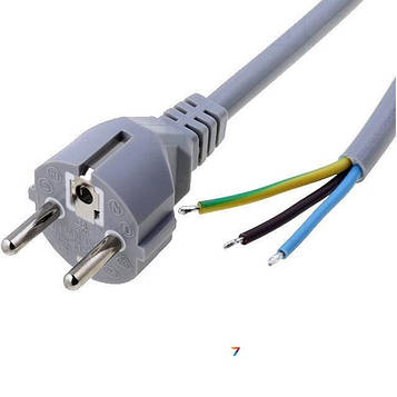 S2-3/15/1.8GY Кабель: вилка CEE 7/7 (E / F), дроти: 1,8м: сірий: ПВХ: 3x1,5мм2