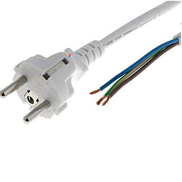 S2-3/15/1.8WH Кабель: вилка CEE 7/7 (E / F), дроти: 1,8м: білий: ПВХ: 3x1,5мм2