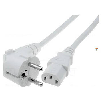 SN311-3/10/1.8WH Кабель, 3x1мм2, CEE 7/7 (E/F) кутова вилка,IEC C13 гніздовий