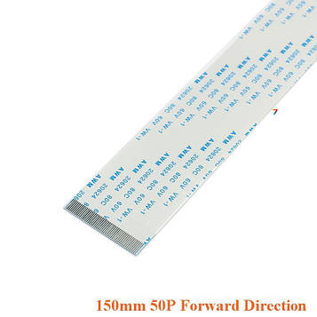 FFC-0.5-150mm-50P-FD Шлейф плоский: крок: 0,5 мм, довжина: 150 мм. Контактів: 50. Прямий