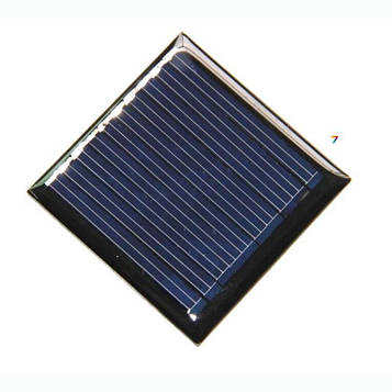 SOLAR-45X45-0.25W-5V Сонячна батарея з полікристалічного кремнію. Потужність: 0,25 Вт. Робоча напруга 5 В. Розміри: 45х45х3 мм.