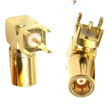 SMB-50KWH SMB-разъем, угловой, мама, на плату. 50 Ом