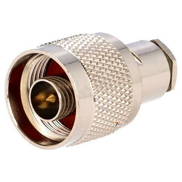 NC-21 Вилка, N, тато, прямий, 50Ом, 3C2V, RG141, RG58, на провід, PTFE