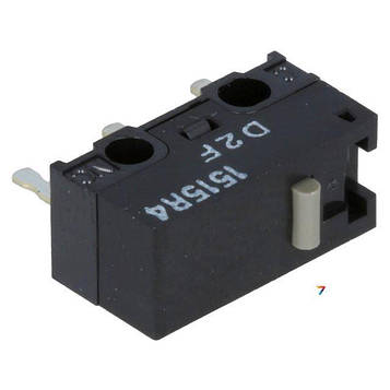 D2F Мікроперемикач, без важеля, SPDT, 3A / 125VAC, 2A / 30VDC, 1, IP40