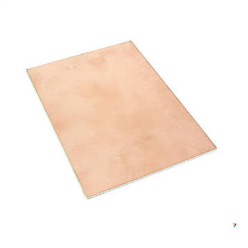 LAM70X100ED1.5 Плата: двостороння: мідь: L: 100мм: W: 70мм: 1,5мм. Можливі дрібні подряпини та потертості