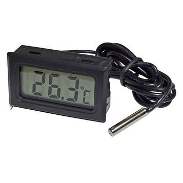 TMP-10-Digital-Thermometr-Black Універсальний цифровий термометр з виносним датчиком і малими габаритними розмірами, діапазон