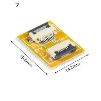 0.5-10P-FPC-Extension-Board Плата – перехідник для шлейфу. Крок: 0,5мм. 10 контактів.