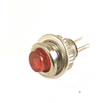 DS-101-NL-Red Перемикач: кнопковий: без фіксації: SPST-NO: OFF- (ON). 0,5A / 125VAC: діаметр отвору: 8 мм. колір червоний
