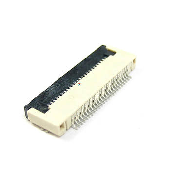 FPC CS 0.5MM 24P CB Конектор FPC. Крок 0,5 мм. Кількість контактів: 24. Тип фіксатора: поворотний передній. Розташування контактів