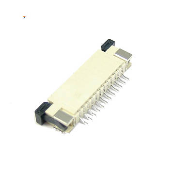 FPC CS 1.0MM 12P DT Конектор FPC. Крок 1,0 мм. Кількість контактів: 12. Тип фіксатора: висувний передній. Розташування контактів