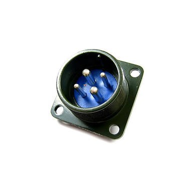 KP2G22-J4A приладова вилка, контактів 4, срібло, 250В. 3А., IP65, -55 +100 С