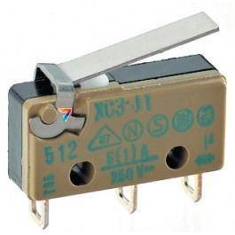 XCG8-81 Мікроперемикач SNAP ACTION, 0,3A/30ВAC, без важеля, SPDT
