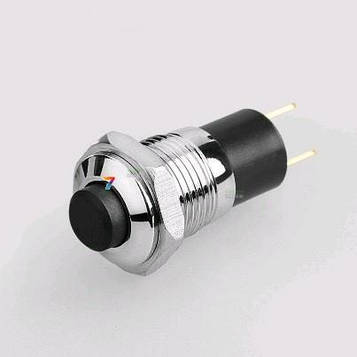 LB10B-G10Z-N Кнопка антівандальна, форма: опукла. 10мм, без підсвічування, з фіксацією. OFF-ON