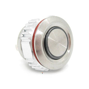 LB12QC-P10F-EB12V-S Клавіша з коротким ходом, 12 мм, кругова LED, BLUE, без фіксації, 12V LB12CM-P10F-EB12V-S