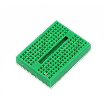 SYB-170-GREEN Макетна плата 170 точок. Колір зелений. 47х35 мм