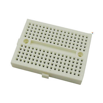 SYB-170-WHITE Макетна плата 170 точок. Колір білий. 47х35 мм