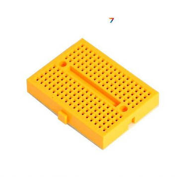 SYB-170-YELLOW Макетна плата 170 точок. Колір жовтий. 47х35 мм