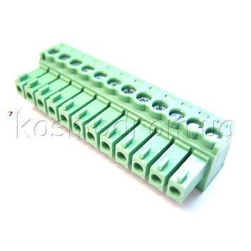 15EDGK-3.5-12P-14-00AH Роз'ємний клеммник, -мама-, кутовий, 3,5мм, кількість контактів-12, на кабель