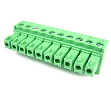 15EDGK-3.81-10P-14-00AH Роз'ємний клеммник: -мама-: кутовий, 3,81мм: к-ть контактів-10, гвинтова клема, на кабель