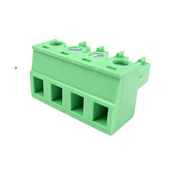 15EDGK-5.08-04P-14-00AH Роз'ємний клеммник, на кабель, однорядний, контактів 4, крок 5,08 мм. зелений
