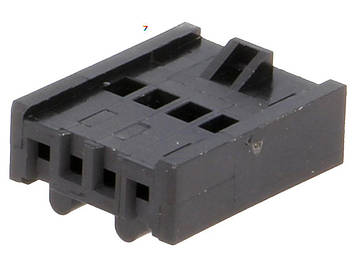 3114-04 Провід-плата, вилка, мама, Minimodul, 2,5мм, PIN: 4, на провід