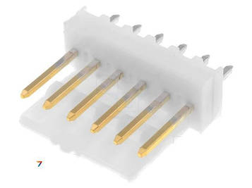 MX-6410-06AG Гніздо, дріт-плата, тато, KK 254, 2,54мм, PIN: 6, на клямки, позолота