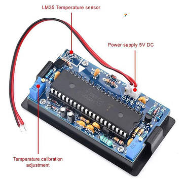 ICL7107 Digital Ammeter MODUL Модуль цифрового амперметра на основі ICL7107. Діапазон вимірювання: 0 ... 2А. Робоча напруга: 5 В.