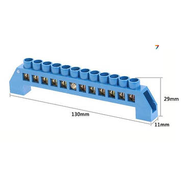 Bridge-T-10P-Blue Довжина 111,6 мм. Висота 29 мм. Ширина 11 мм. Колір Блакитний, 10 pin
