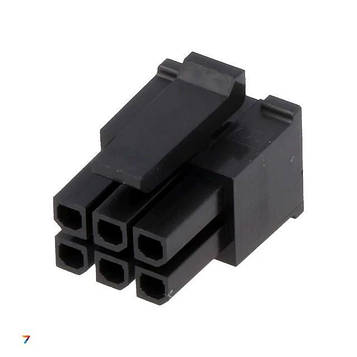MX-43025-0600 Вилка, дріт-плата, мама, Micro-Fit 3.0, 3мм, PIN: 6, на провід