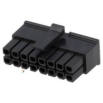 MX-43025-1600 Вилка, дріт-плата, мама, Micro-Fit 3.0, 3мм, PIN: 16, на дріт