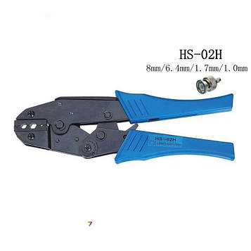 HS-02H Застосовується для обтиску RG55,RG71,RG62,RG141,RG142RG223,RG303,RG400 Fiber optic