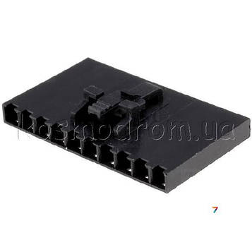 NCDG-10 Роз'єм: провід-плата: вилка: мама: PIN: 10: Растр: 2,54 мм: UL94V-0