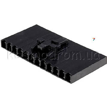NCDG-12 Роз'єм: провід-плата: вилка: мама: PIN: 12: Растр: 2,54 мм: UL94V-0