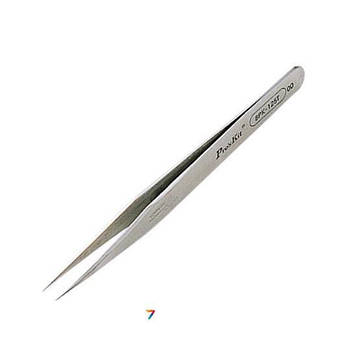 1PK-125T Пінцет антистатический, антимагнітний 120мм, прямий, гострий.