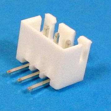 XH2.54-3R Роз'єм живлення 3 конт. (Папа) крок 2,54 на плату кутовий