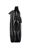 Чоловіча шкіряна барсетка Desisan 1015-01 чорна, фото 3