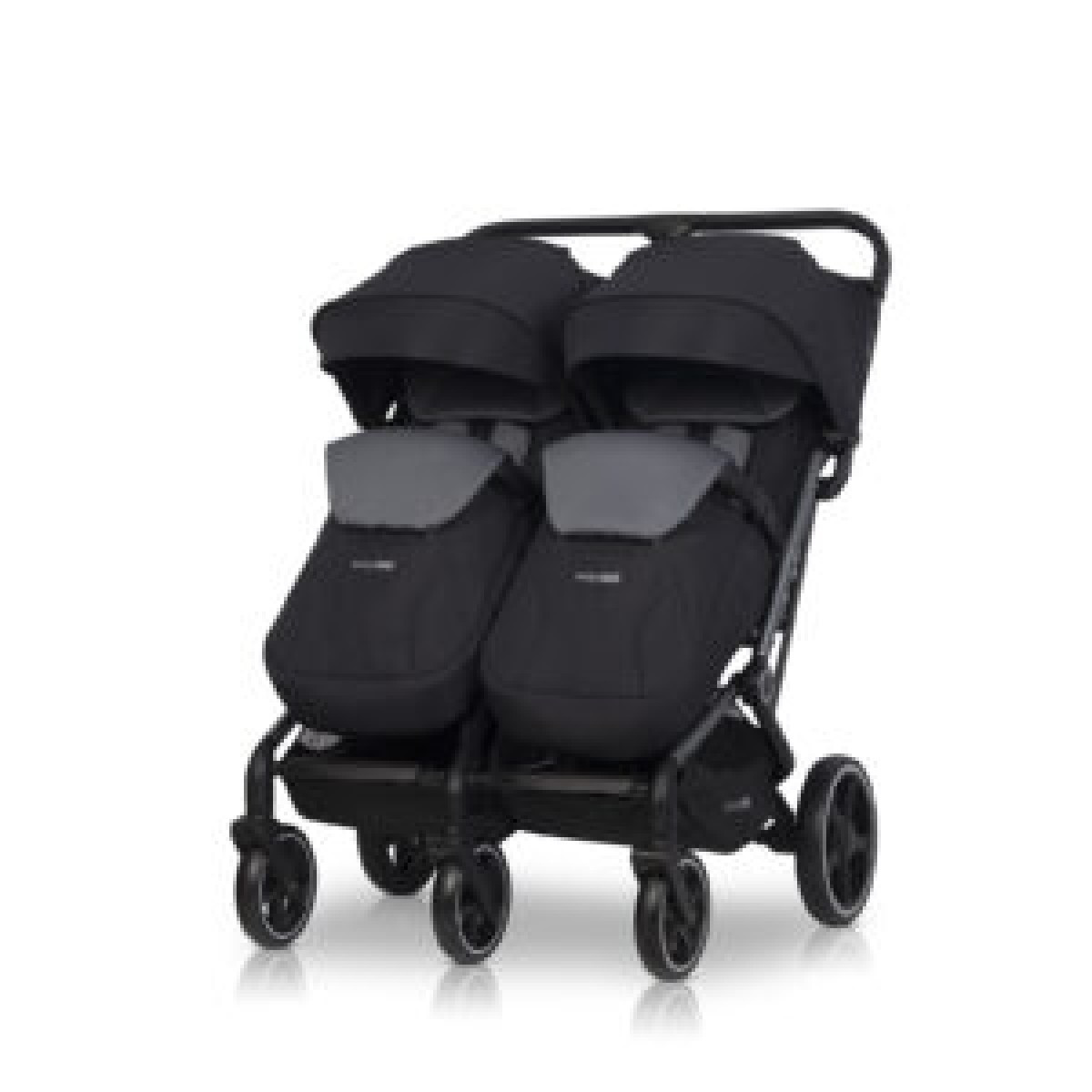 Коляска для двійні Easy-Go Echo 2024 чорний, фото 1