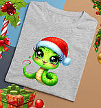 Новорічна термонаклейка на одяг "Змійка", фото 2