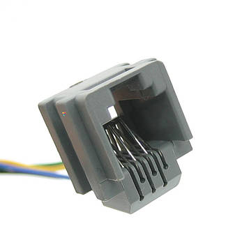 RJ11-623K 6P6C 150mm Комутаційний роз'єм із проводами 150 мм