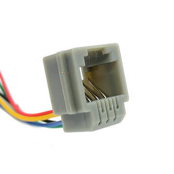 RJ11-623MS 6P6C 150mm Комутаційний роз'єм із проводами 150 мм